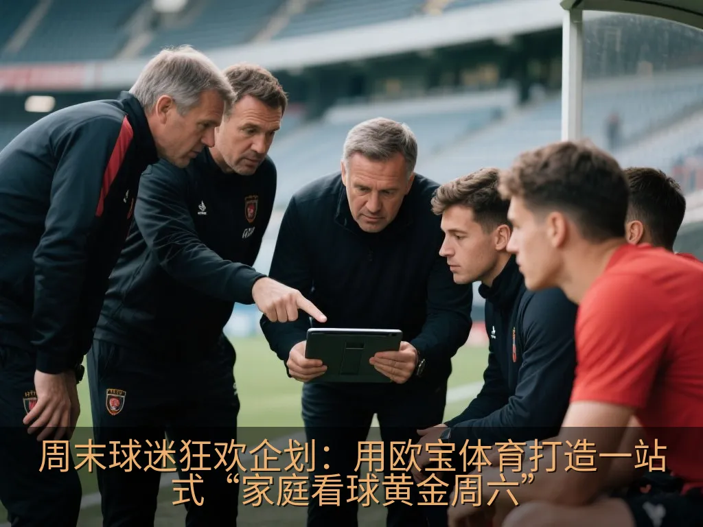 桌子上的平板电脑展示着通用的体育赛事数据图表和分析界面